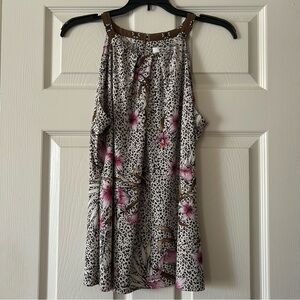 WHBM Floral Sleeveless Top - Like New
